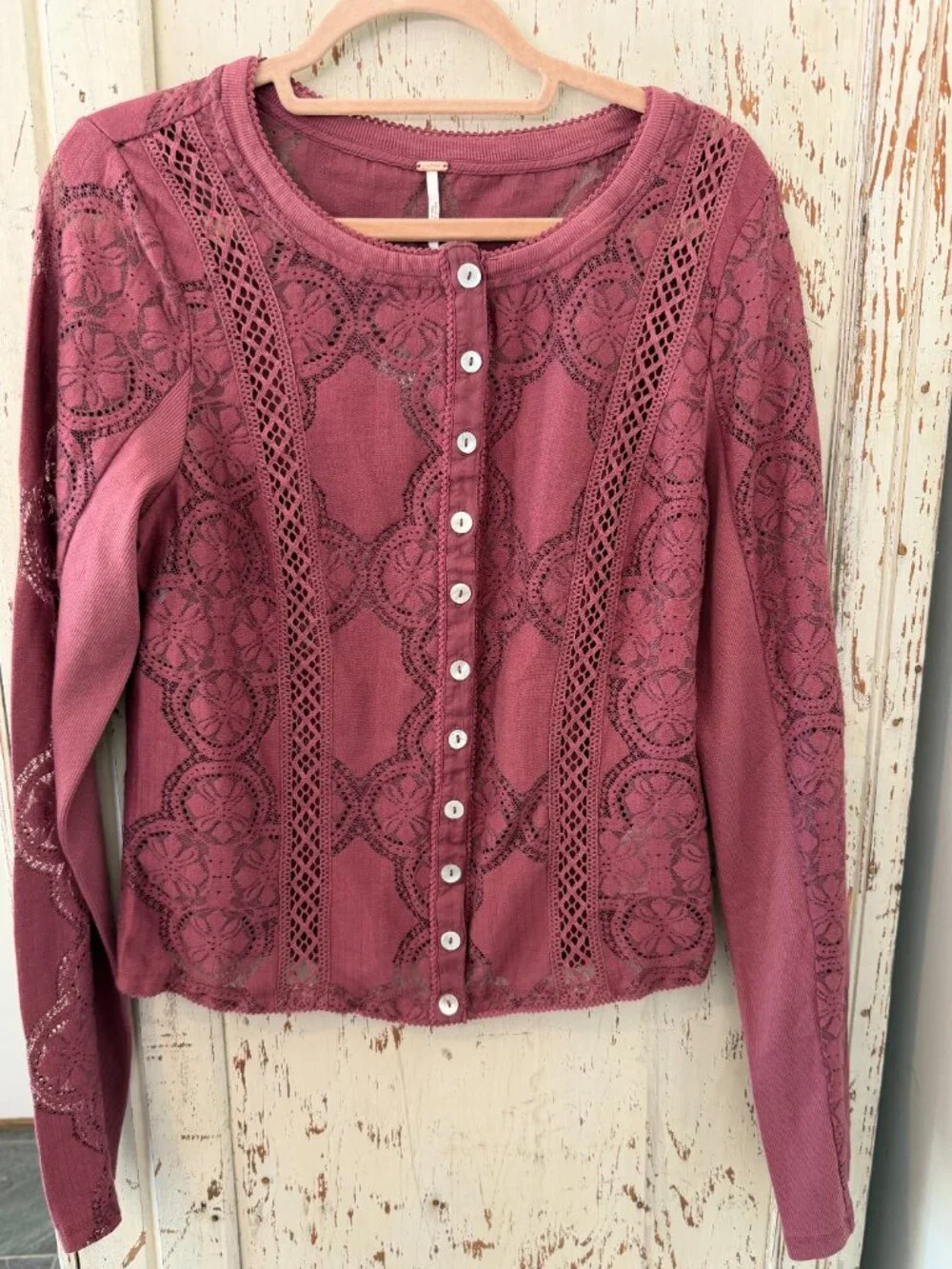 FREE PEOPLE JAE CRUSHED BERRY TOP